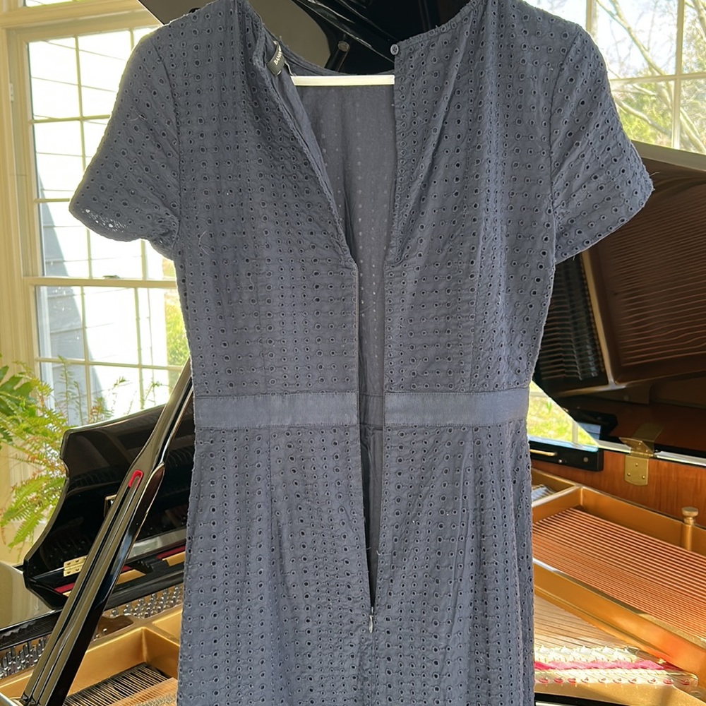 🌿Banana Republic navy cap sleeve maxi dress, size 0🌿 - Picture 6 of 7